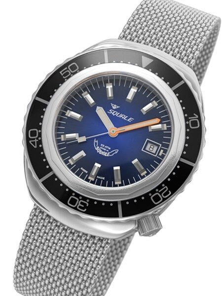 Squale 1000 meter Professional Swiss Automatic Dive watch with Sapphire Crystal #2002BLBK-S