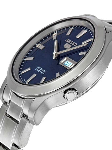 Seiko 5 Automatic Blue Dial Watch with Stainless Steel Bracelet #SNK793