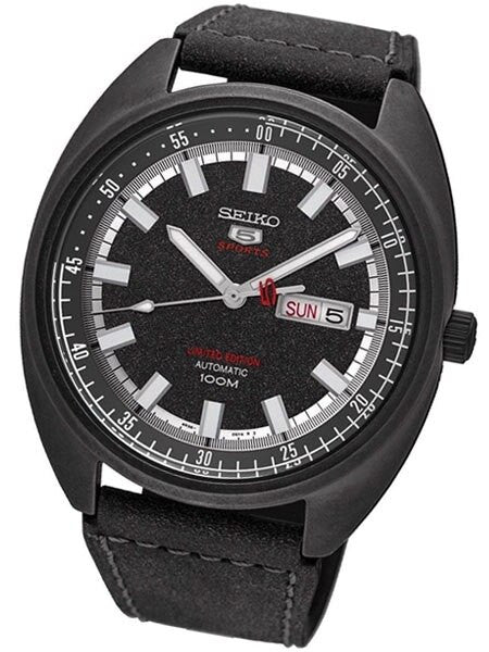 Seiko Limited Edition Sports 5 Automatic 24-Jewel Watch with a 44mm Turtle-Style Case #SRPB73K1