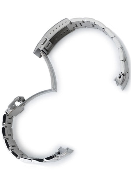Strapcode 20mm Super-O 3D "Boyer" Stainless Steel Watch Bracelet for Seiko Alpinist SARB017, V-Clasp #SS201820B065