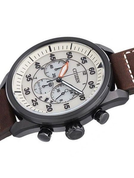Citizen Eco-drive Chronograph Watch with 24-hour Sub-Dial #CA4215-04W