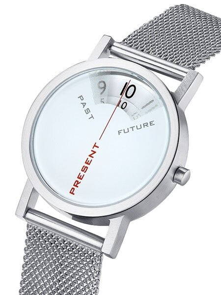 Projects 40mm Past, Present and Future Quartz Watch with Mesh Band  #7214GM-40