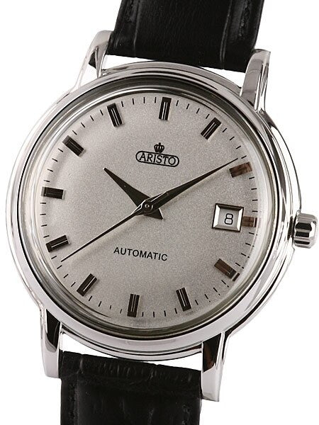 Aristo 4H101S Classic Silver AristoCrat Swiss ETA Automatic Dress Watch