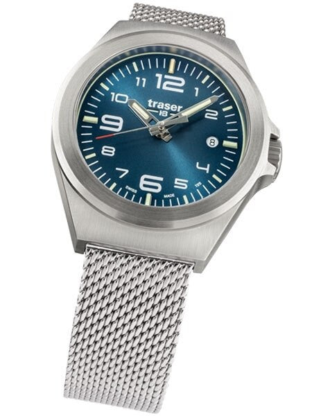 Traser P59 Essential S Blue Dial Watch w/Trigalight + SuperLuminova #108203