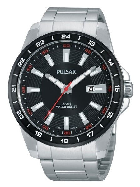 Pulsar Quartz Sport Watch with 46mm stainless steel case #PH9055X