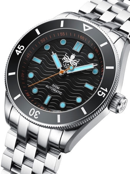PHOIBOS Wave Master 300-Meter Automatic Dive Watch with AR Sapphire Crystal #PY009C