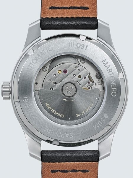 Martenero Marquis Automatic Dress Watch with Black Dial, Sapphire Crystal #MQS003