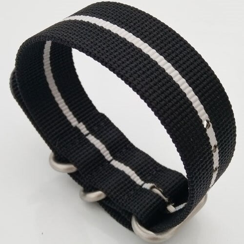 3-Ring Nylon Tactical Field Strap with Matte Finish Steel Buckle #TFS-25-SS