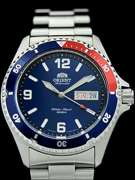 Orient Pepsi-Style Automatic Dive Watch with SS Bracelet #AA02009D