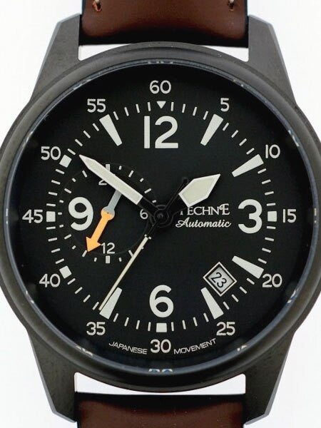 Techne Automatic 41mm Goshawk Aviator Watch with Anti-Reflective Sapphire Crystal  #411.152
