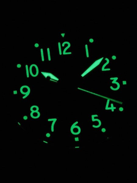 Scratch and Dent - Trintec Zulu-03 Cockpit Clock Automatic Aviator Watch with Black PVD Case #9067VW