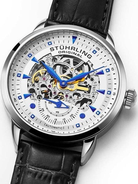 Stuhrling Executive Semi-Skeleton Automatic Watch with 44mm Case #133.33152
