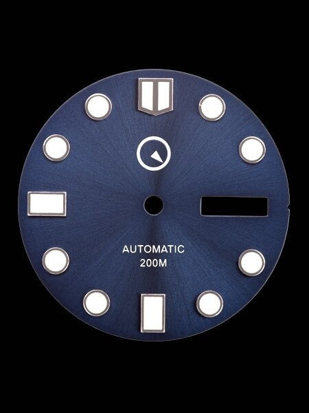 Dark Blue Dial with SuperLuminova for Seiko 7S26, NH36 and 4R36 Movements #D08