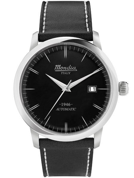Mondia 1946 Heritage Automatic Watch with Black Dial #MI773SS-03BK-CP