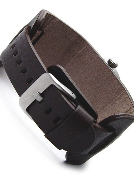 Messerschmitt Aviator Watch with Cuff-Style Leather Strap, SuperLuminova  #109-42R7