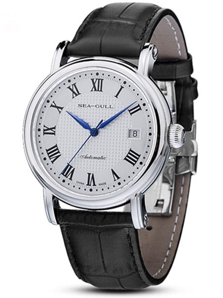 Sea-Gull 39mm Classic Automatic Dress Watch with Sapphire Crystal #819.368