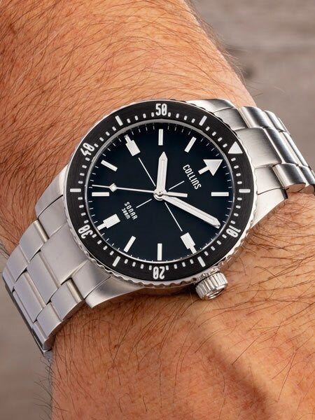 Collins SONAR Swiss Automatic, 300-M Dive Watch with 39.5mm Case and a Sapphire Crystal #CWC01