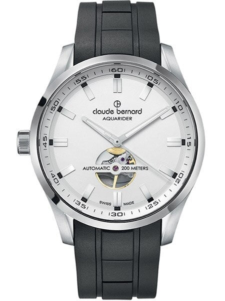 Claude Bernard Swiss Made Automatic Open-Heart Aquarider Watch #85026-3CA-AIN