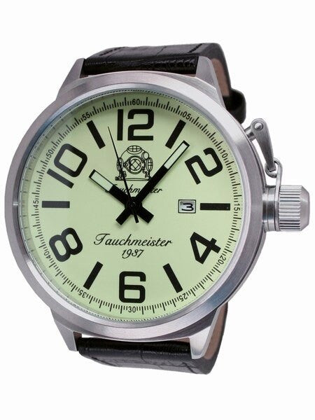 Tauchmeister XXL 58mm Military Watch with Fully Luminous Dial #T0290