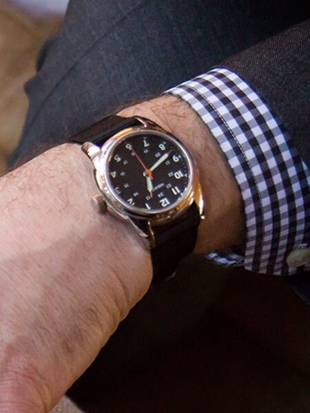 HEMEL 24 Automatic Military-Styled Watch with Matte Black Dial and Sapphire Crystal #HM1