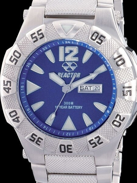 Reactor Gamma SS 300 Meter Dive Watch with SuperLuminova Illumination and Stainless Steel Case #53003