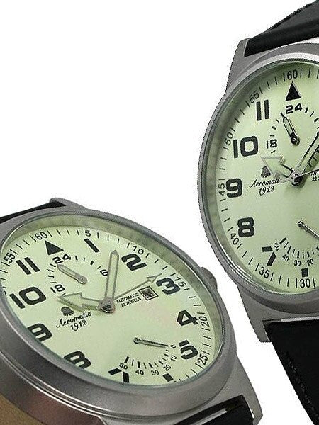 Aeromatic 1912 Automatic Watch with 24-hr Sub-Dial and Power