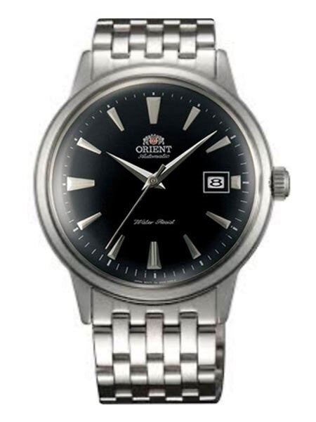 Orient Automatic Dress Watch with Black Dial, Stainless Steel Bracelet #ER24007B
