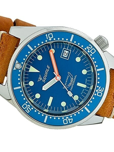 Scratch and Dent - Squale 500 Meter Swiss Automatic Dive Watch with Blue Dial  #1521-026-BLR