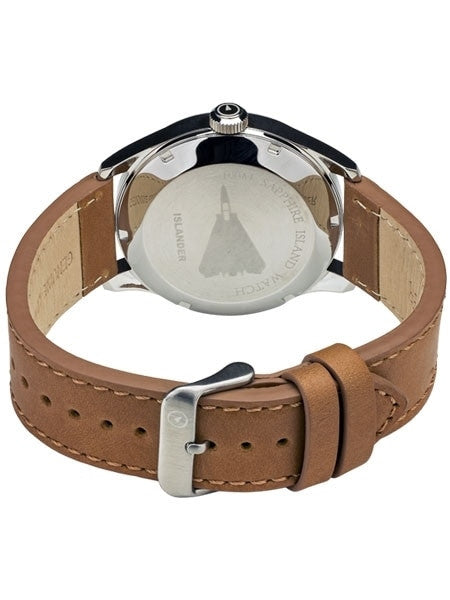 Islander Aviator Automatic Watch with Leather Strap and an Anti-Reflective Sapphire Crystal #ISL-16