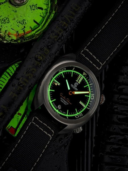 Ocean Crawler Great Lakes 300-Meter Dive Watch with Swiss Movement and Black Dial #CD-1231