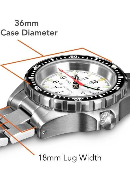 Marathon Swiss Made, (Medium) GSAR Automatic Military Divers Watch with Sapphire Crystal #WW194026BRACE-MA-WD