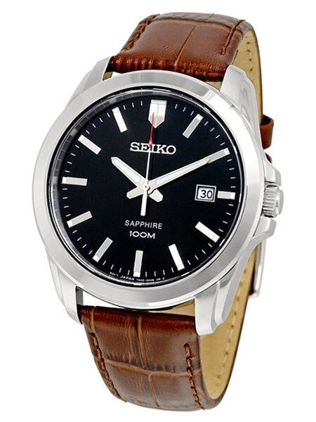Seiko Neo Classic Quartz Watch with Sapphire Crystal and 41mm Stainless Steel Case #SGEH49P2