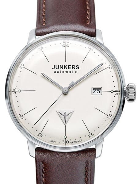 Junkers Bauhaus Swiss Automatic Watch with Domed Hesalite Crystal #6050-5