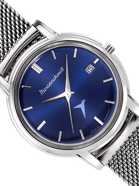Messerschmitt Radiant Blue Dial Special Edition Quartz Dress Watch #KR200-BMil