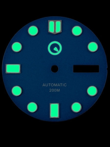 Blue Dial with SuperLuminova for Seiko 7S26, NH36 and 4R36 Movements #D02