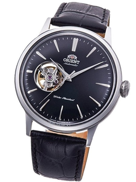 Orient Open-Heart Automatic Dress Watch with Black Dial #RA-AG0004B10A