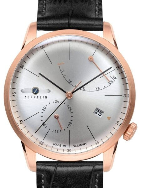 Graf Zeppelin LZ129 Flatline Automatic Watch with Power Reserve #7368-4