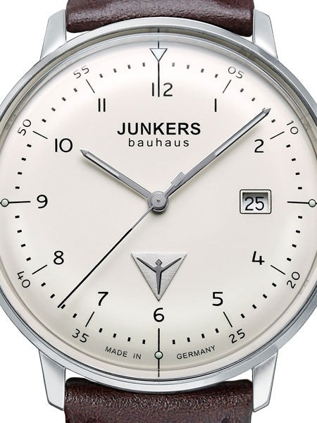 Junkers Bauhaus Swiss Quartz Watch with Domed Hesalite Crystal #6046-5