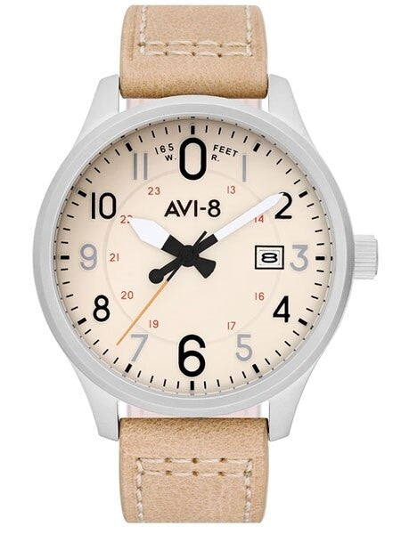 AVI-8 Hawker Hurricane Aviator Watch with Altimeter Style Dial #AV-4053-0H