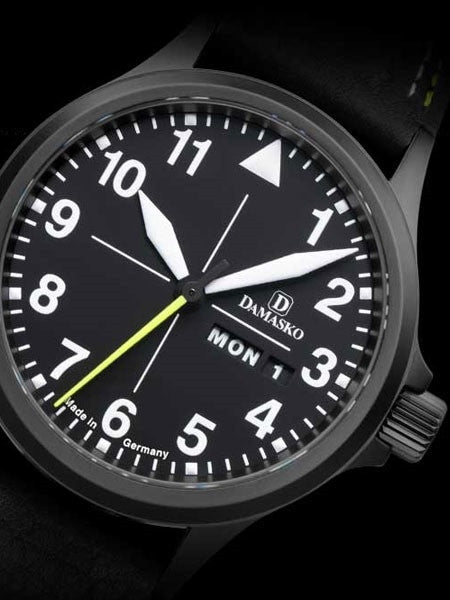 Damasko Swiss ETA Automatic with a 40mm Black PVD Case, Black Dial #DA36BK