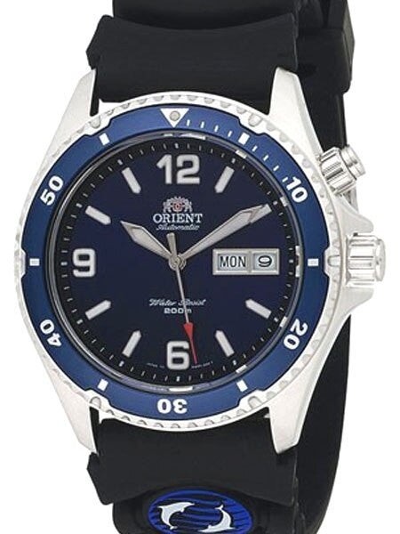 Orient Radiant Blue Dial Automatic Dive Watch with Blue Bezel #EM65005D
