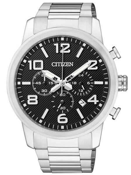 Citizen Quartz Chronograph Watch with Stopwatch, 24-Hour Sub-Dial #AN8050-51E