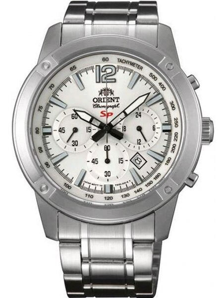 Orient Quartz Chronograph with 60-Minute Stopwatch and 24-Hr Sub-Dial #TW01005W