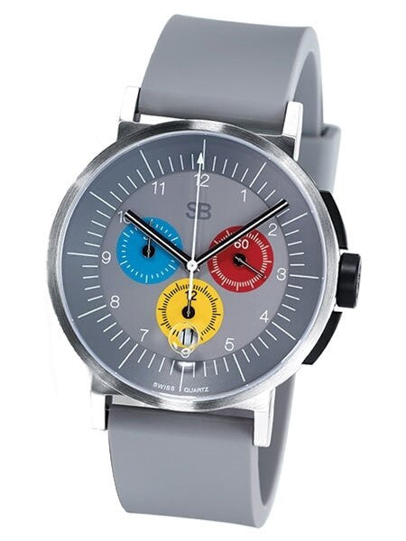 SB Swiss Quartz Chronograph Watch with Sapphire Crystal and 12-hr Totalizer #SBCHR1.10