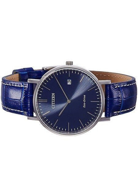 Citizen Eco-Drive Watch with Blue Leather Strap and 9-Month Power Reserve #AU1080-11L