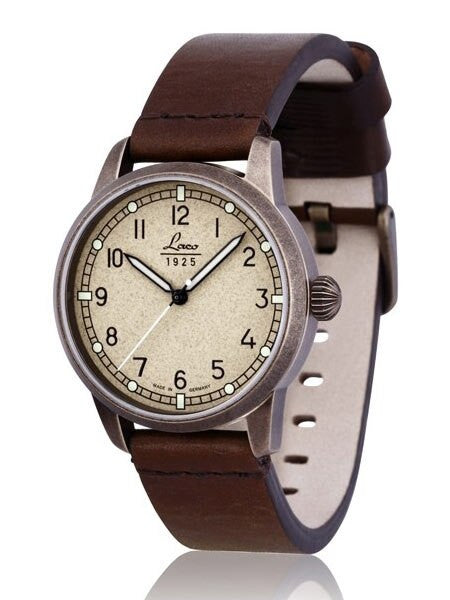 Laco New Vintage Look Laco 21 Automatic Watch with Aged Patina Case #861785
