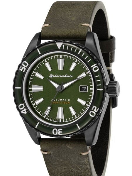 Spinnaker Fleuss Automatic Vintage Style Sports Watch with 43mm PVD Case #SP-5056-04