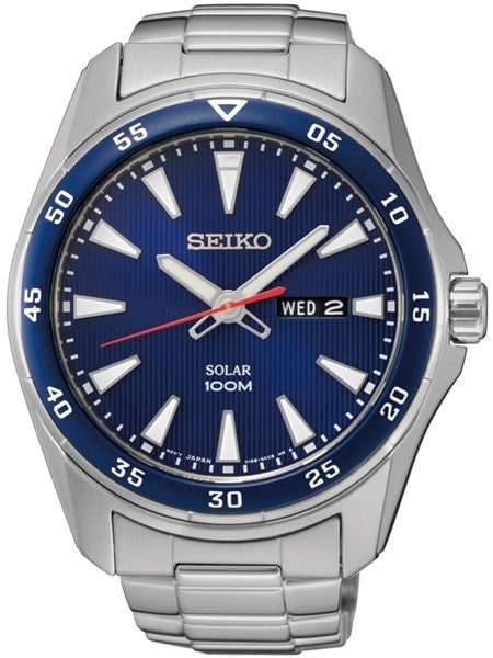 Seiko Core Series Solar Watch with 44mm Stainless Steel Case with Bracelet #SNE391