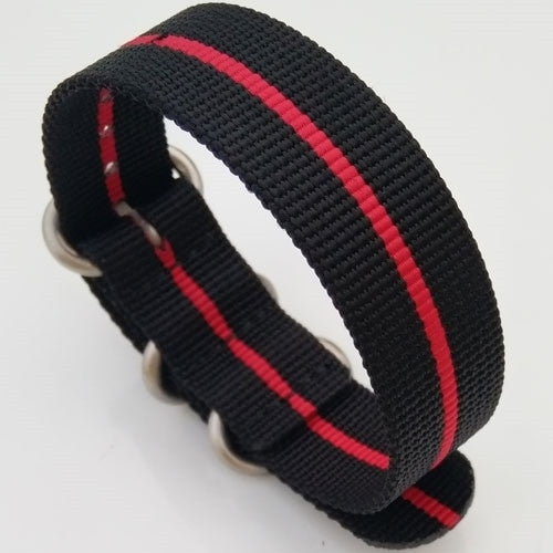 3-Ring Nylon Tactical Field Strap with Matte Finish Steel Buckle #TFS-24-SS