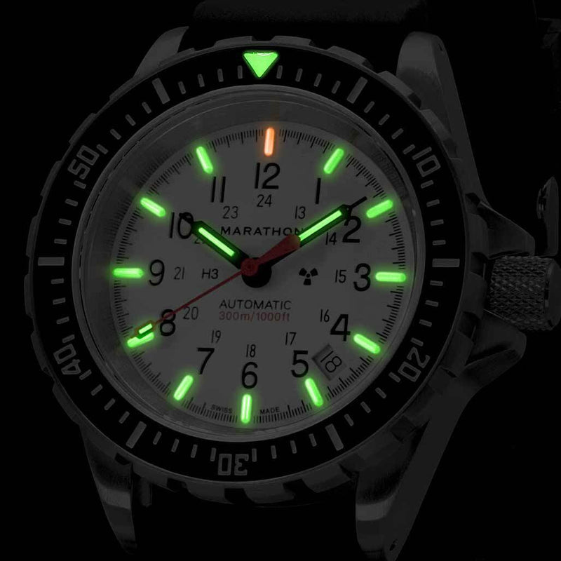 Marathon Swiss Made, GSAR Arctic Edition Automatic Military Divers Watch with Sapphire Crystal #WW194006BRACE-WD